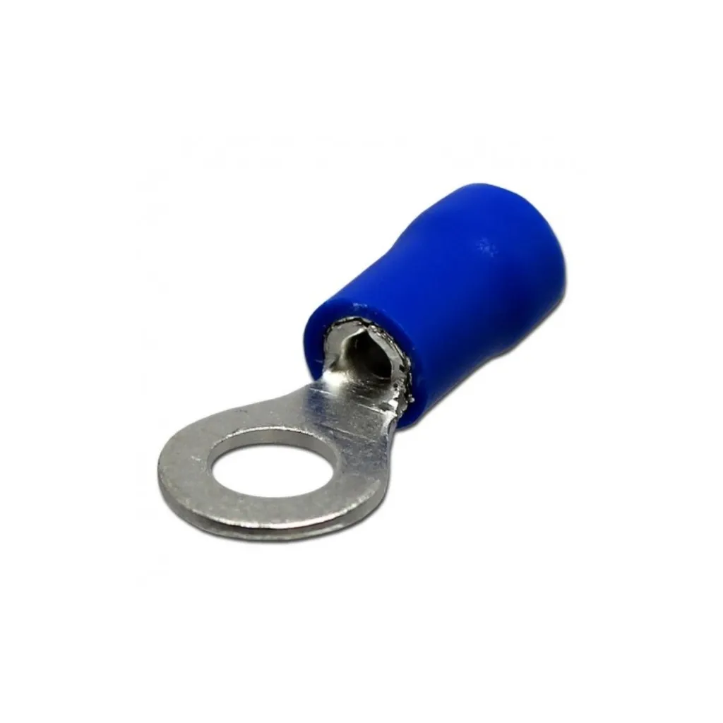 [RV2-3.5L] Terminal Ojal Aislado Ø 1/8" (3.5mm) – 16-14 AWG (1.5-2.5mm²) Azul (100 und)