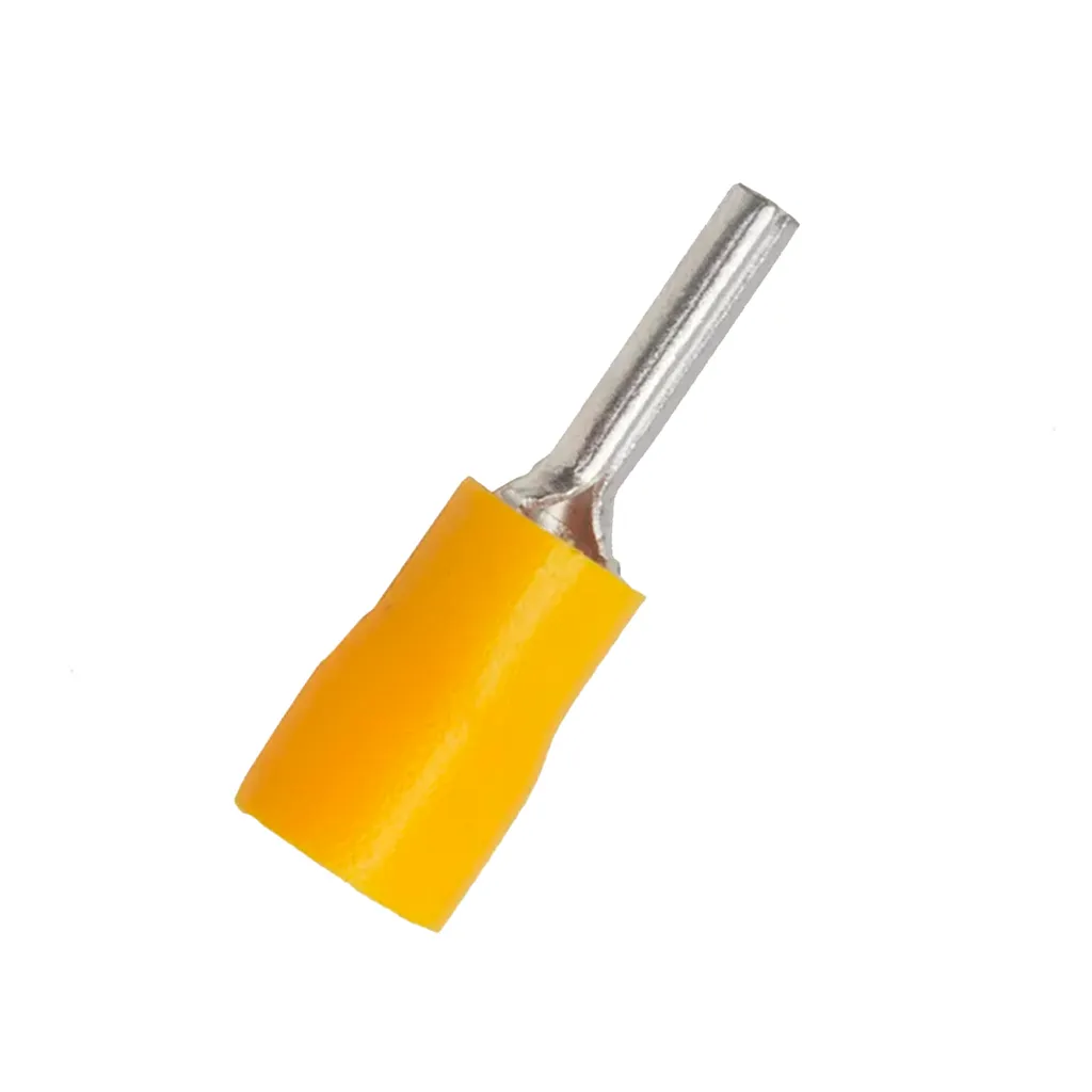 [PTV5.5-13] Terminal Tipo Pin Aislado – 12-10 AWG (4-6mm²) Amarillo (100 und)