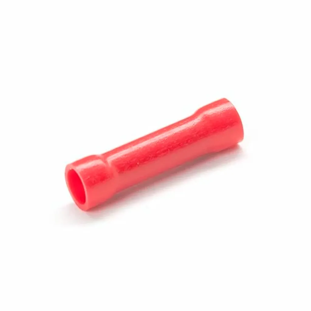[BV1.25] Terminal Empalme Aislado – 22-16 AWG (0.5-1.5mm²) Rojo (100 und)