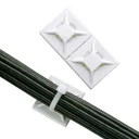 Portacintillo Adhesivo 30x30mm Blanco (100 und)