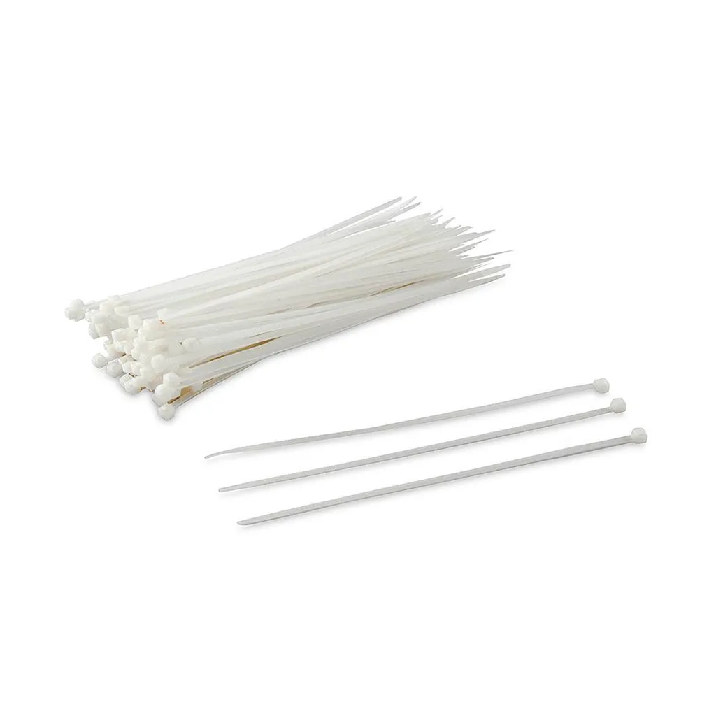 [4.8X200MM-B] Cintillo de Sujeción Nylon 6.6 – 200x4.8mm Blanco (100 und)